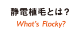 静電植毛とは？ What's Flocky?
